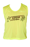 10x Fotbalový rozlišovák s logem KZF, žlutá barva